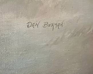 Framed Landscape Painting by Dan Bergan