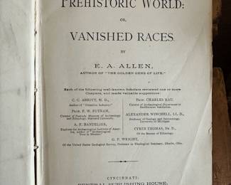 1885 The Prehistoric World or Vanished Races by EA Allen