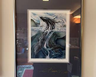 Framed & Matted 1988 Print "Let Every Creature Give Praise" by Jody Bergsma