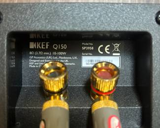 Pair of KEF Q150 Black Bookshelf Speakers – Model SP3958BA