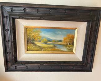 Framed Landscape Oil Painting by Ben Andre