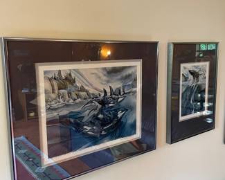 Framed & Matted 1988 Print "Let Every Creature Give Praise" by Jody Bergsma