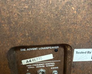 Pair of Advent A4 Speakers