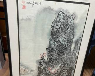 Chinese Landscape Painting - framed