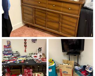 Dresser in Master Closet 
Bottom Photos in Basement 
