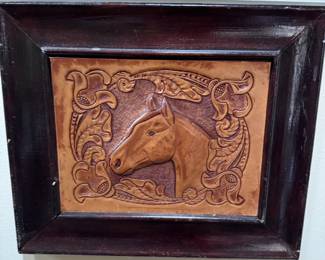 Leather crafted Horse