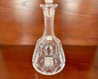 Crystal decanter by Atlantis titled Fernando 11.25” tall 