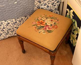 NEEDLEPOINT FOOT RESTS