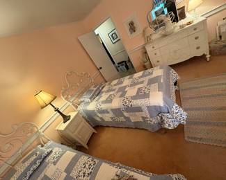 WROUGHT IRON TWIN BEDS