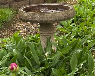 CONCRETE BIRDBATH