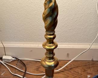 Chapman brass candlestick lamp (pair of these). High quality/heavy