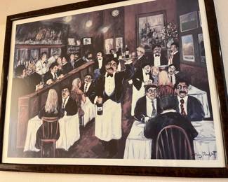 Guy Buffet "Washington Park Bar & Grill" framed print