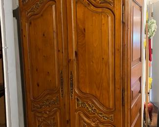 Pretty armoire set up for TV