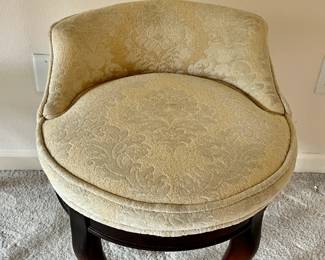 Swivel boudoir stool