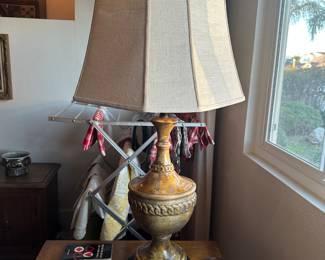 TALL table lamp, with TALL shade is 39” high