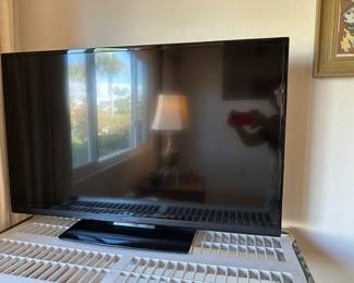 One of two Insignia TVs, this one the larger at 40” includes remote etc., will get hooked up to VHS so you can see picture