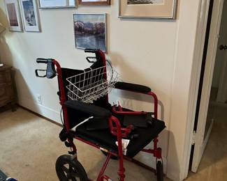 Drive transfer chair, these are super helpful when you need them, extra basket dies not belong but can be yours