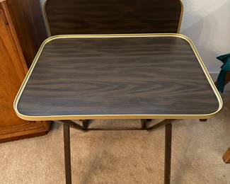 Set of four TV Trays on stand top measures 17 x 22