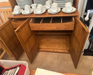 Just as lovely on the inside, with two inner drawers for flatware etc.