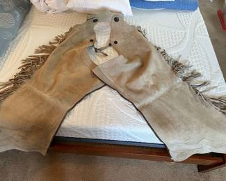Chaps , the real deal, thick suede leather
