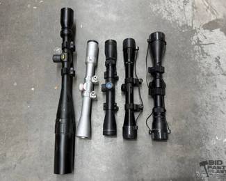 2610  5 Rifle Scopes 
