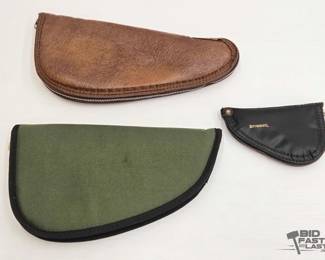 1710  3 Soft Pistol Cases 
