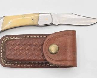 1820  NEW Wild Turkey Handmade Folding Knife W Carrying Case 