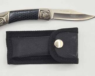 1816  NEW Wild Turkey Handmade Lock Back Folding Knife W Carrying Case 