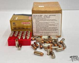 1304  NEW 166 Rounds of 40 SW Ammo 