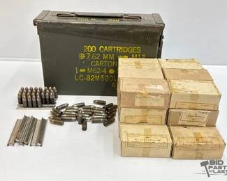 1316  857 Rounds of 9mm Ammo W Ammo Box 