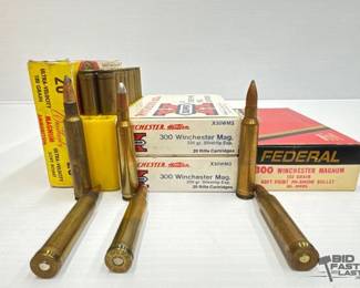 1302  92 Rounds of 300 Winchester Magnum 
