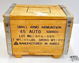 1322  NEW 500 Rounds of .45 Auto Ammo 