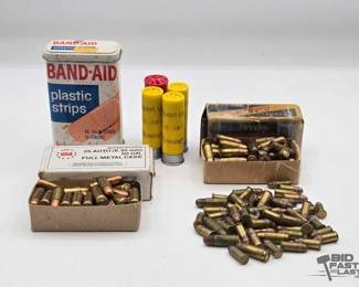1342  Over 120 Rounds of 25 Auto and .22 
