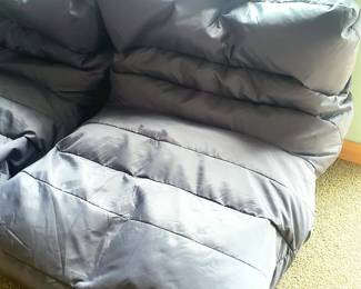 3 Posh Creations nylon bean bag chairs