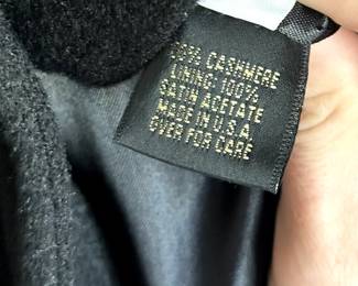 C62 - $50. Marvin Richards size 10. 100% Cashmere. Made in the USA. Ankle Duster Jacket. 