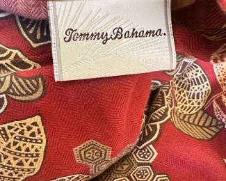 C5 - $45. Tommy Bahama Queen Size Bedding. Duvet Cover (needs new buttons) Includes Pillows and duvet insert. 