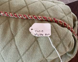 C27 - $150 EACH. 2 Matching Arm Chairs Available! Taylorsville Upholstering Designs. Measures 35" wide x 33" deep x 32" tall. Floor to seat is 19". 