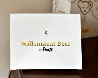 C57 - $100. Steiff Millenium Bear. With Ear Tag & Box. 