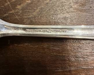 C1 - $675. Westmoreland Sterling. Small set with 6 Knives, 4 Salad Forks, 6 Dinner Forks, 5 Spoons. (Contact for Weight.)