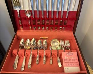 C47 - $75. Service for 8. Rogers Flatware. 