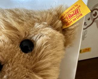 C56 - $125. Steiff 1902-2002 Anniversary Edition Bear - genuine Mohair. With Tag & Ear Tag. 