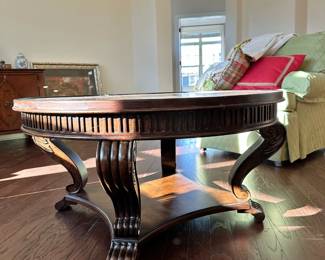 C26 - $125. Round Cocktail Table from the Charleston Bay Collection. Measures 40" round x 20" tall. 