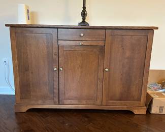C40 - $175. Entry Cabinet / Media Cabinet. Measures 56" wide x 17.5" deep x 36" tall. 