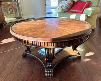 C26 - $125. Round Cocktail Table from the Charleston Bay Collection. Measures 40" round x 20" tall. 