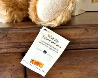 C56 - $125. Steiff 1902-2002 Anniversary Edition Bear - genuine Mohair. With Tag & Ear Tag. 