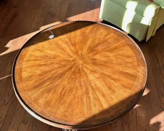 C26 - $125. Round Cocktail Table from the Charleston Bay Collection. Measures 40" round x 20" tall. 