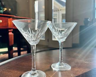 C37 - $80. Pair of Waterford Martini Glasses
