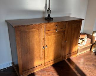 C40 - $175. Entry Cabinet / Media Cabinet. Measures 56" wide x 17.5" deep x 36" tall. 