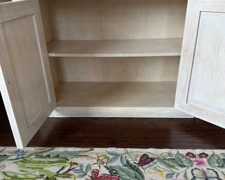 C54 - $250. 2 Piece Lighted Bookcase / Display Cabinet. Each Half measures 49" wide x 16" deep x 89.5" tall (assembled it is 98" long) has adjustable shelves with glass inserts. 