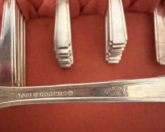 C47 - $75. Service for 8. Rogers Flatware. 